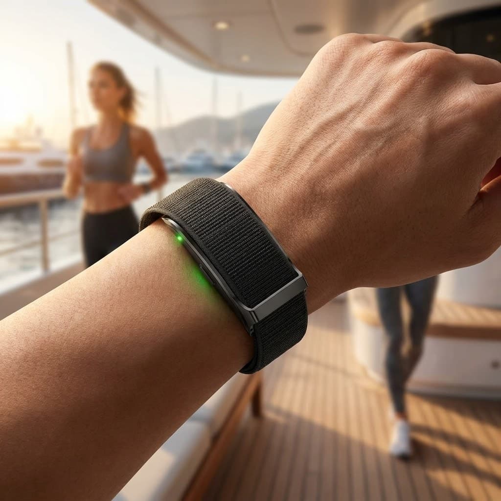 LUX FIT - سوار تتبع اللياقة الذي يرتديه الأثرياء والمشاهير والرياضيون
